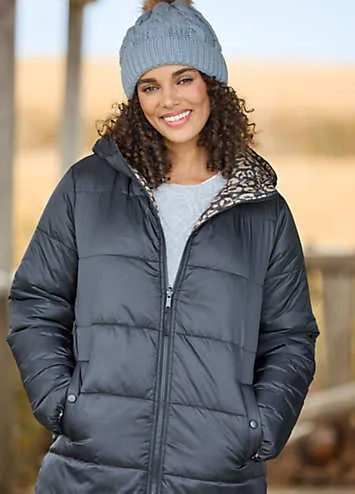 Freestyle Willow Animal Reversible Puffa Coat | Kaleidoscope