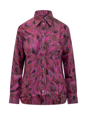 Fuchsia Fur Shirt