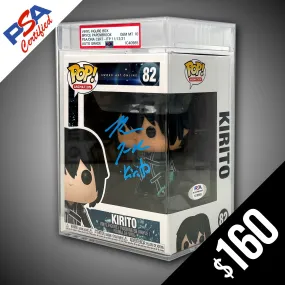 Funko Pop! SWO: Kirito #82 - SIGNED by Bryce Papenbrook (PSA Certified - Gem Mint 10 Auto)