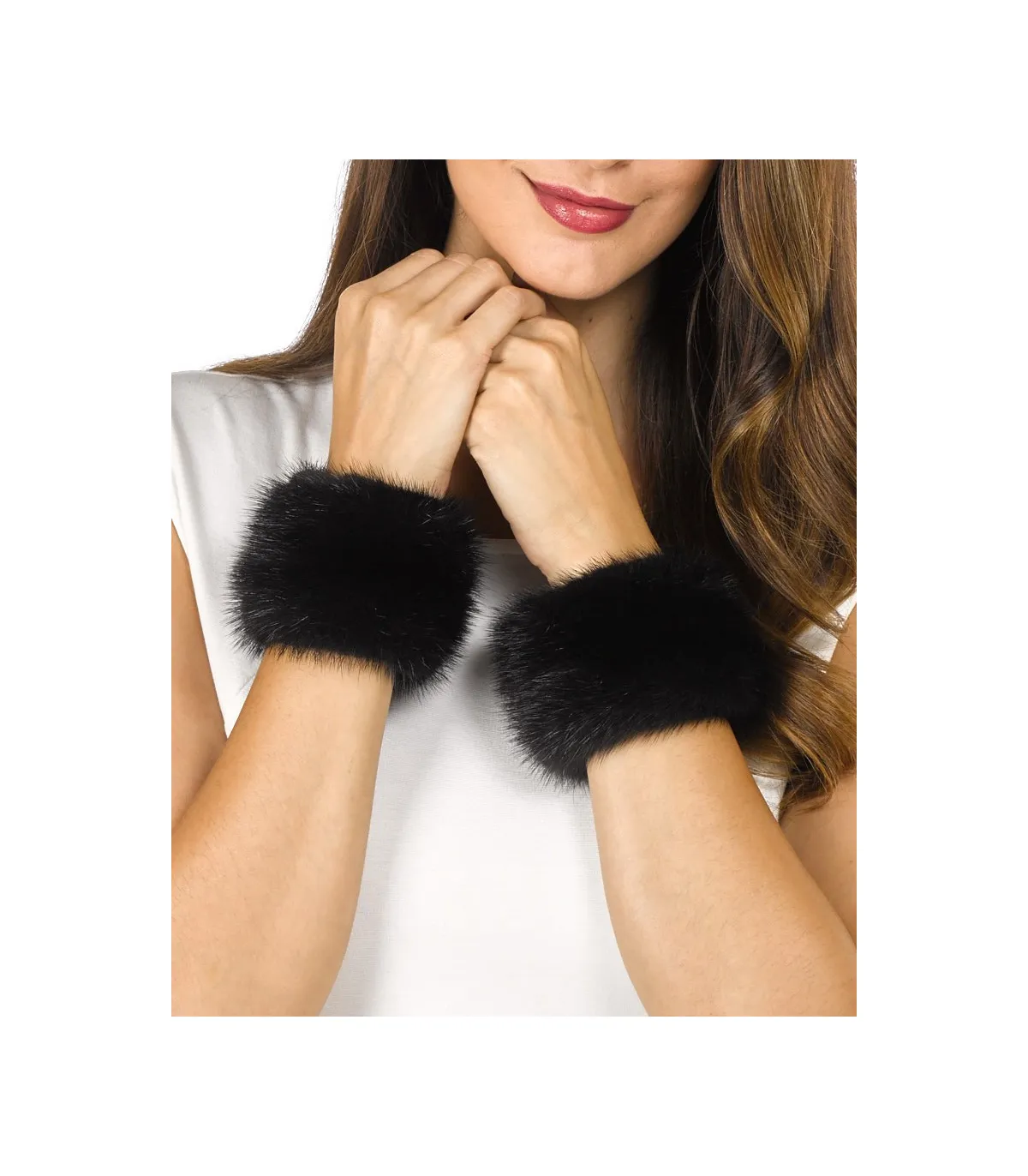 Fur Slap on Cuffs - Mink Fur: FurSource.com