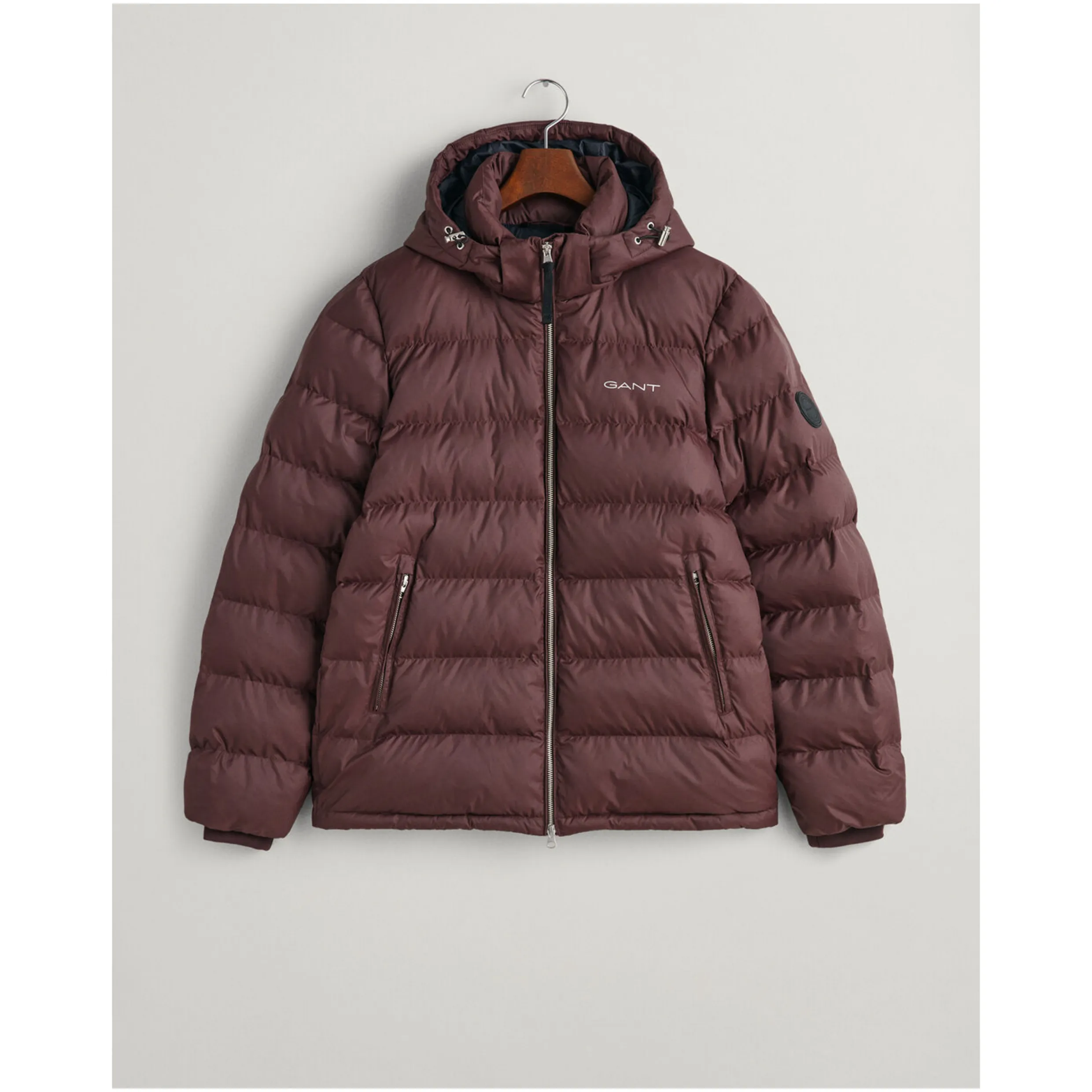 GANT Active Cloud Puffa Jacket Evening Dark Mahogany