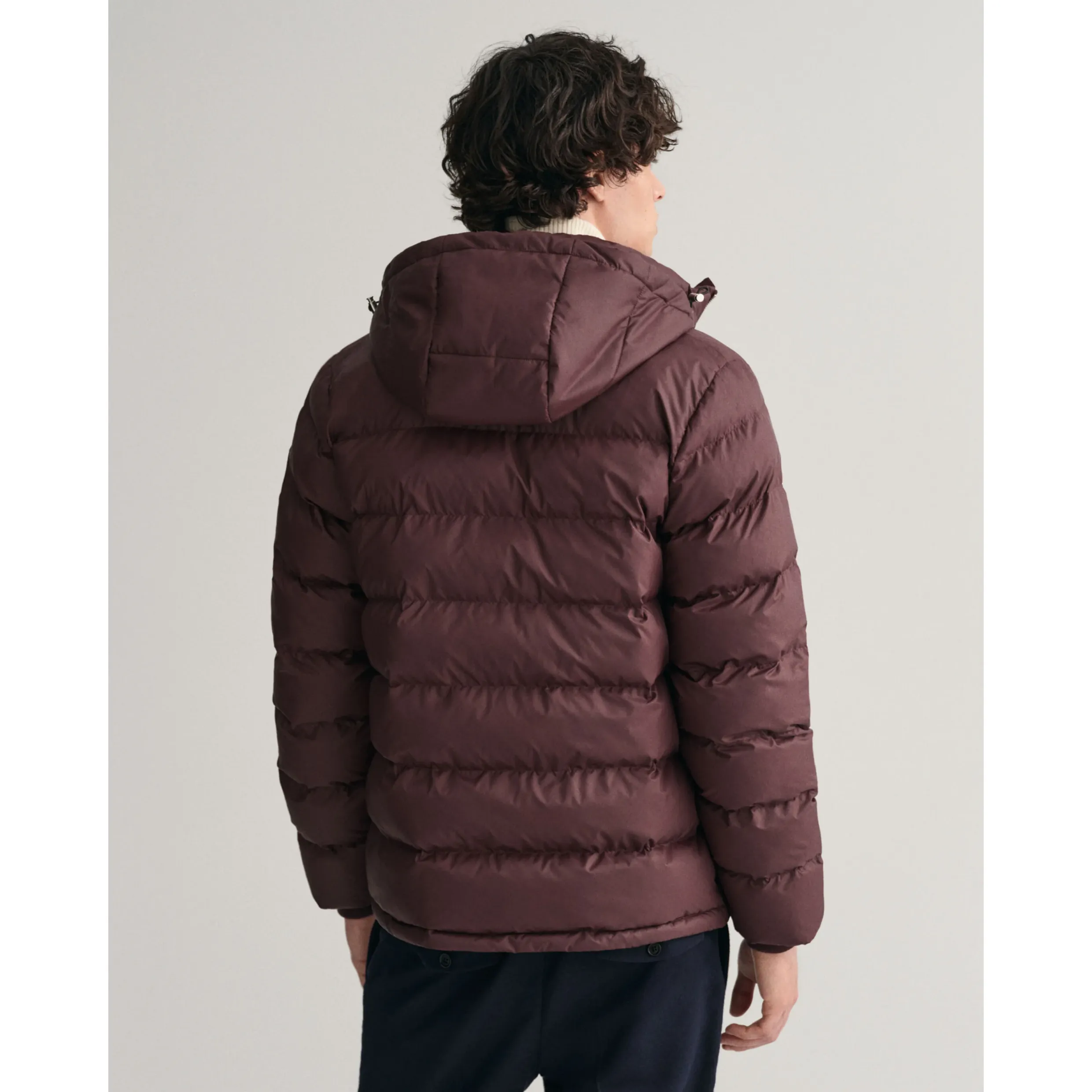 GANT Active Cloud Puffa Jacket Evening Dark Mahogany