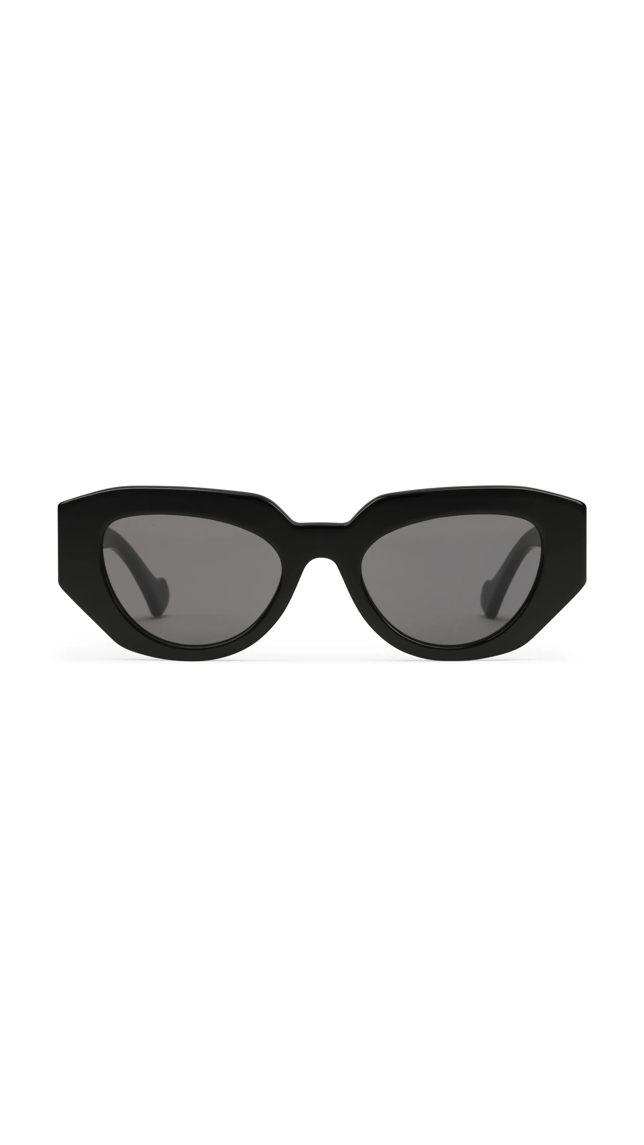 Geometric-Frame Sunglasses - Black