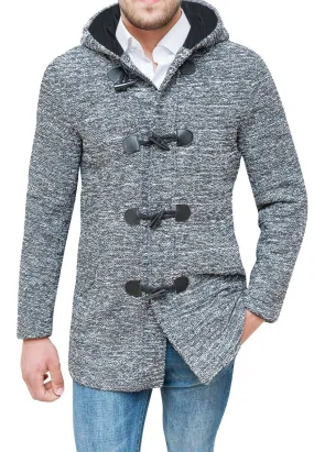 Giacca Montgomery uomo Sartoriale casual Cappotto Tweed primaverile autunnale