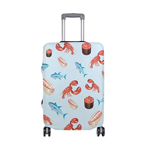 GIOVANIOR Fish And Cancer Luggage Cover Suitcase Protector Carry On Covers