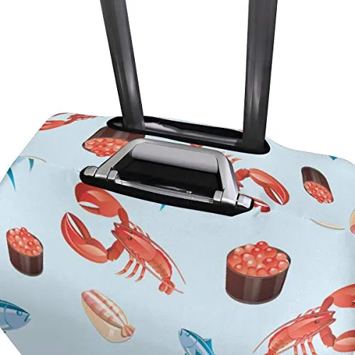 GIOVANIOR Fish And Cancer Luggage Cover Suitcase Protector Carry On Covers