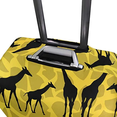 GIOVANIOR Giraffe Silhouettes Luggage Cover Suitcase Protector Carry On Covers