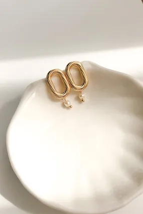 Gold Frame Earrings