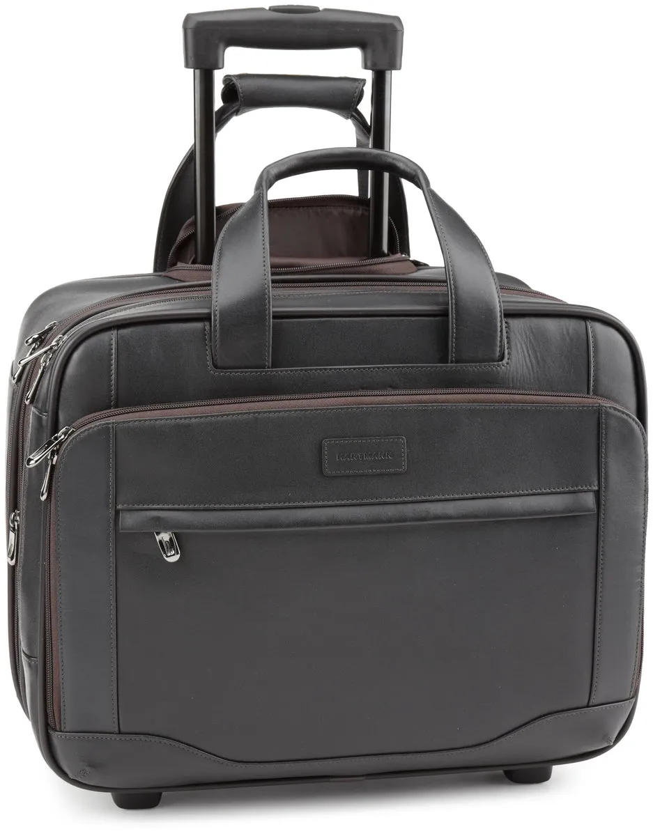 Hartmann Hartmann Luggage Aviator Lg Wheeled Expandable Brief Dark Roast