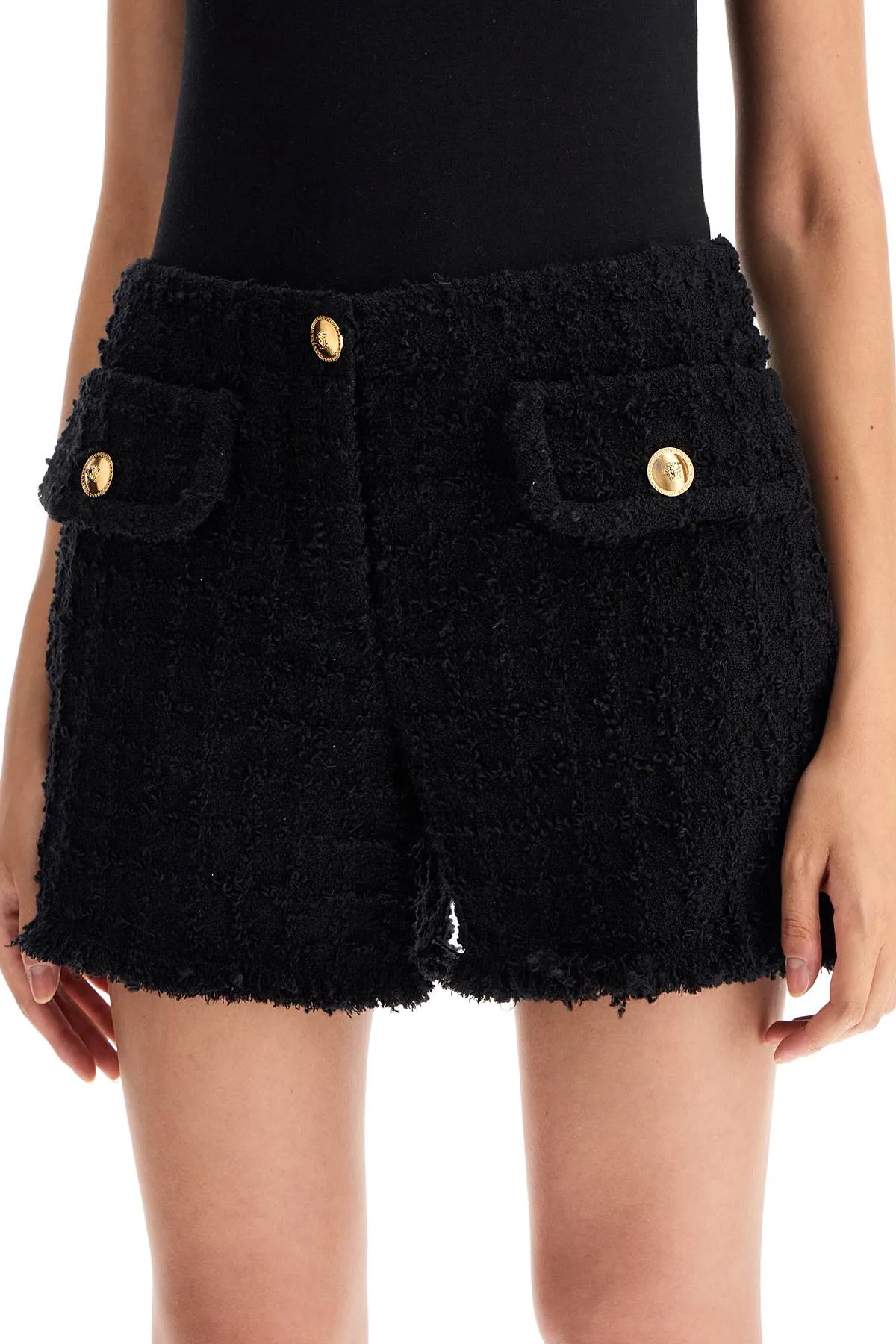 HERITAGE TWEED MINI SHORTS