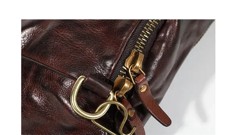 High Quality Casual Vintage Leather Men's Waist Pack