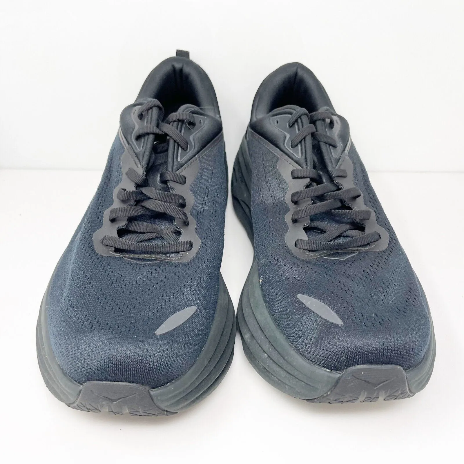 Hoka One One Mens Bondi 8 1123202 BBLC Black Running Shoes Sneakers Size 13 D