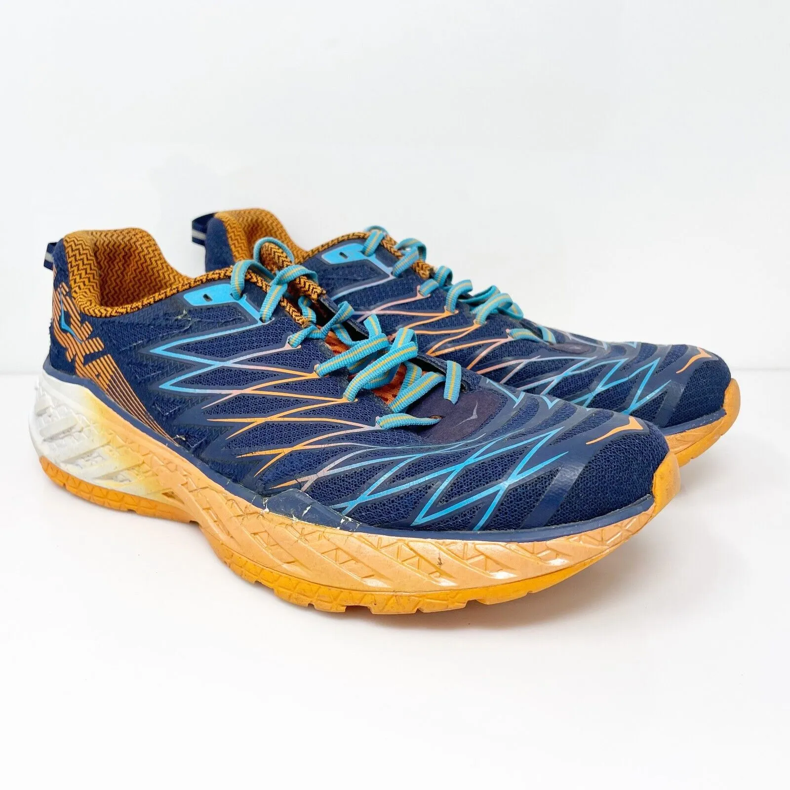 Hoka One One Mens Clayton 2 1014774 MBPO Blue Running Shoes Sneakers Size 10