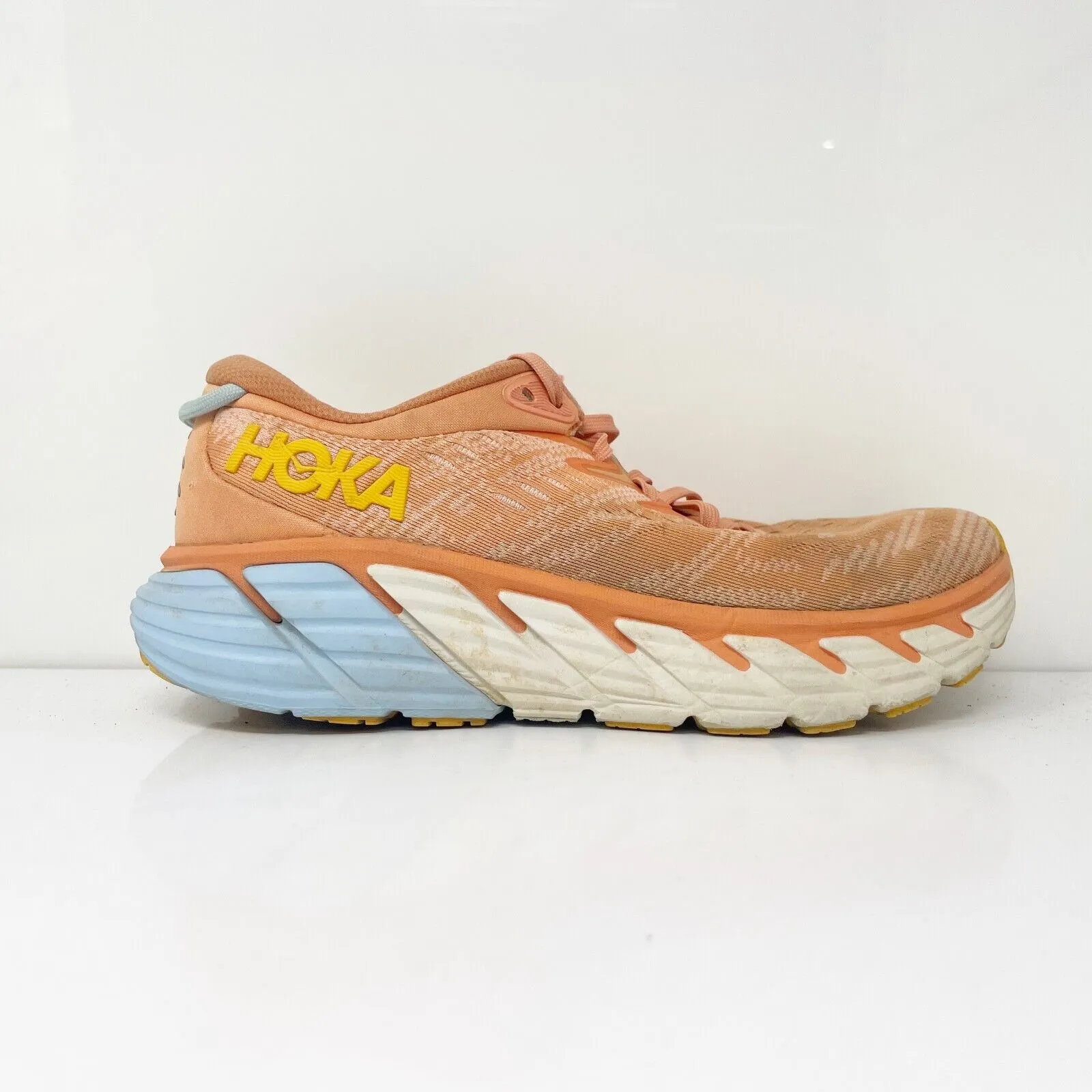 Hoka One One Womens Gaviota 4 1123199 SCPP Orange Running Shoes Sneakers 7.5 B