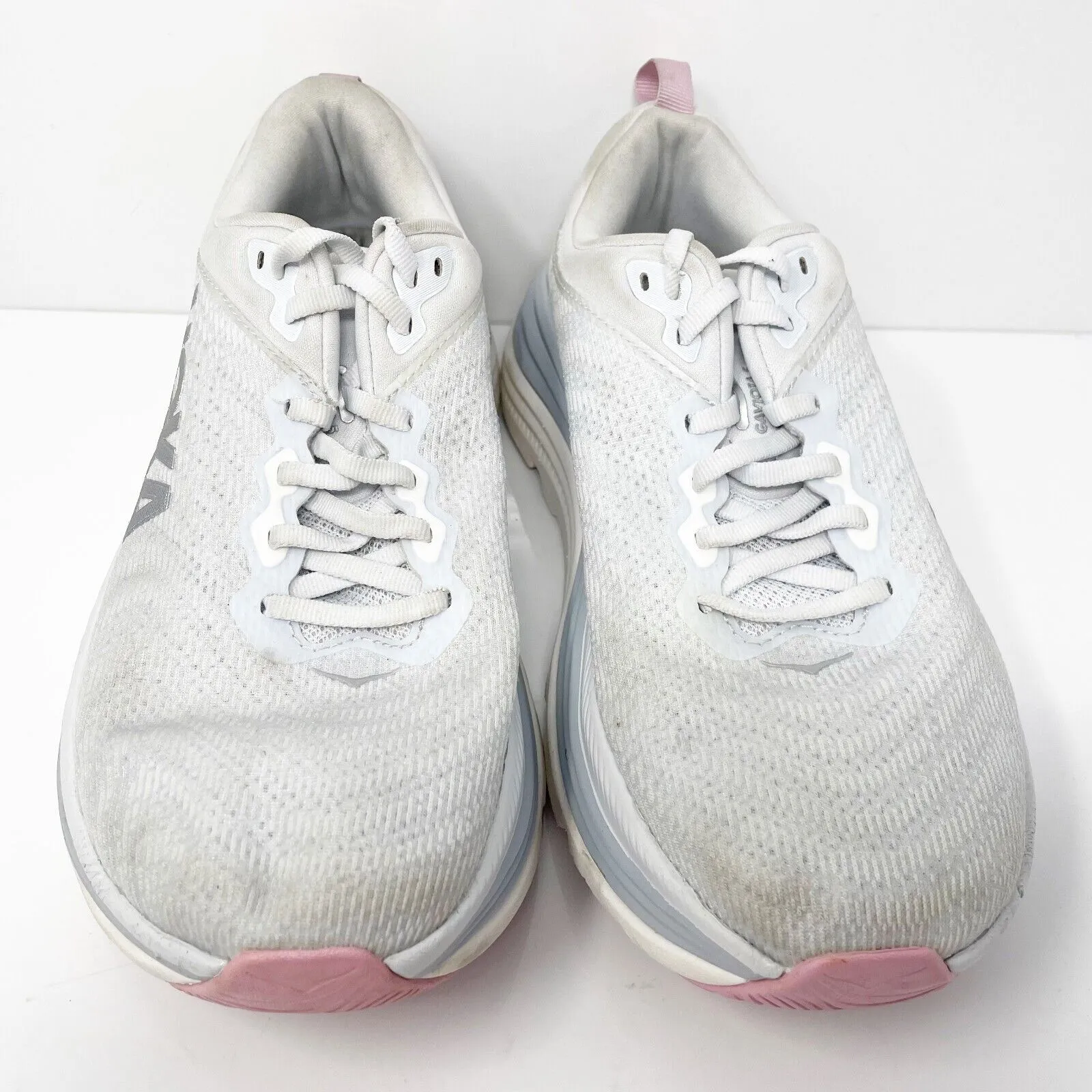 Hoka One One Womens Gaviota 5 1134235 SCP Gray Running Shoes Sneakers Size 8 B