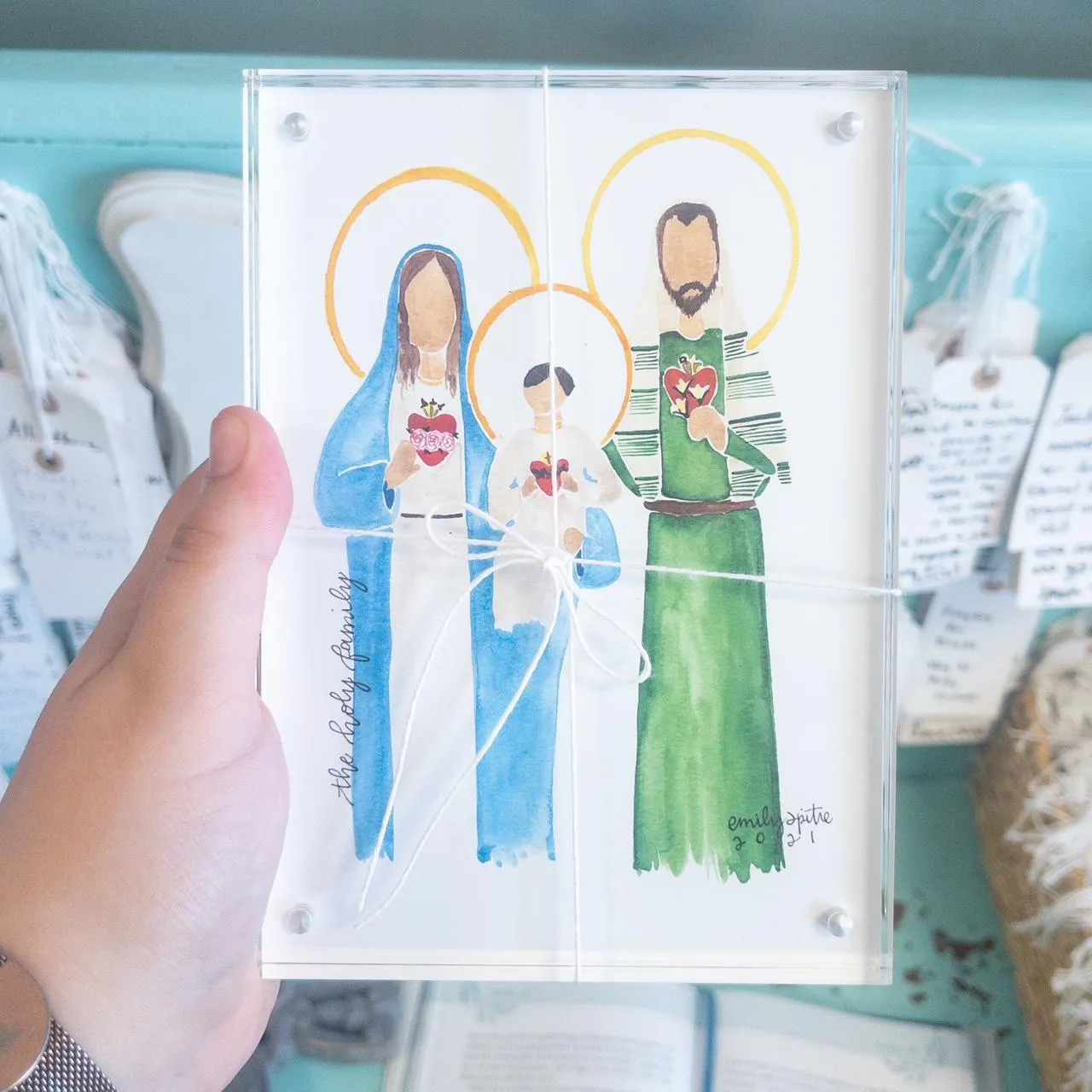 Holy Family Acrylic Frame {5x7}