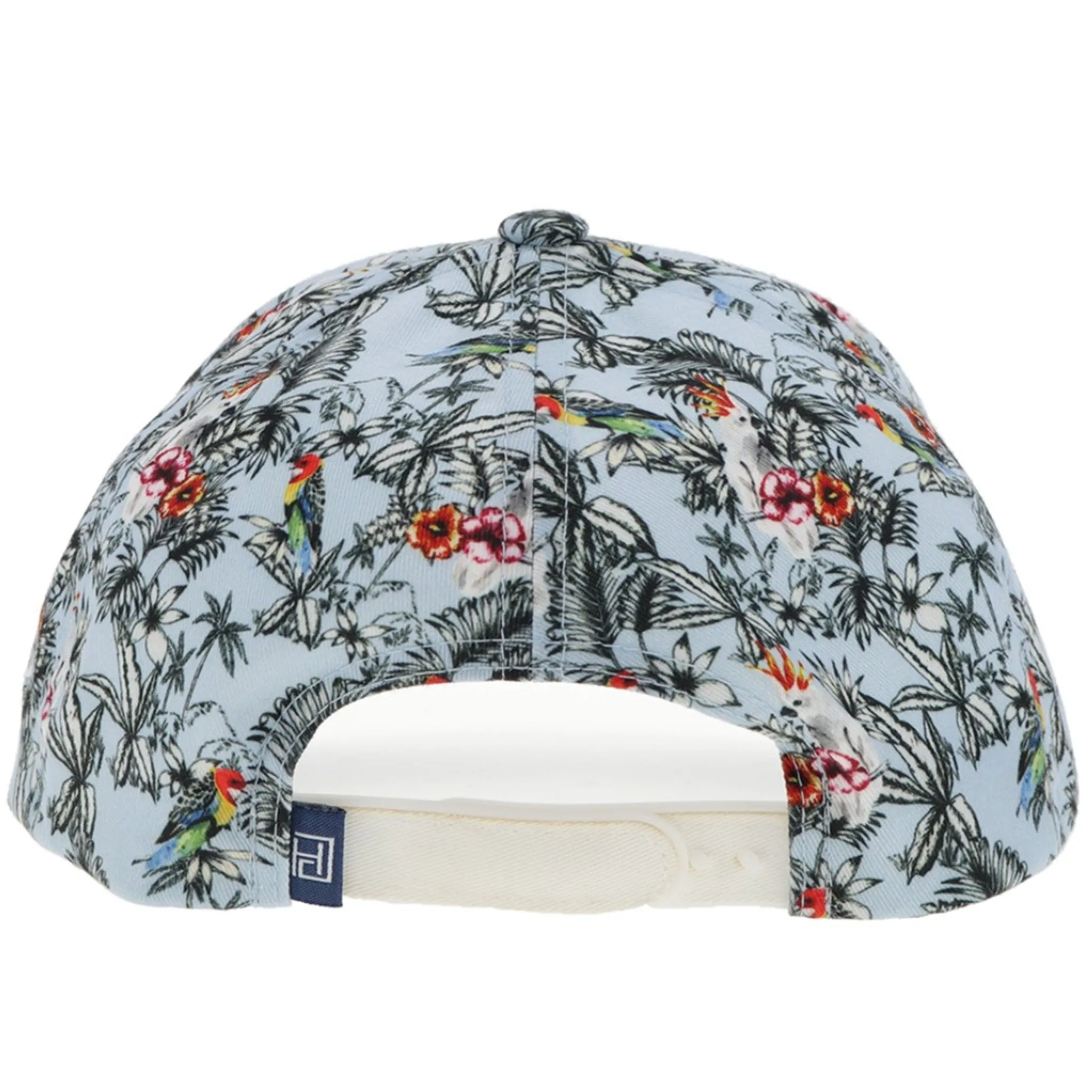 Hooey White Floral Golf Cowboy Cap