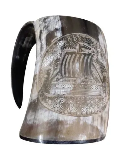 HORN MUG -  VIKING SHIP