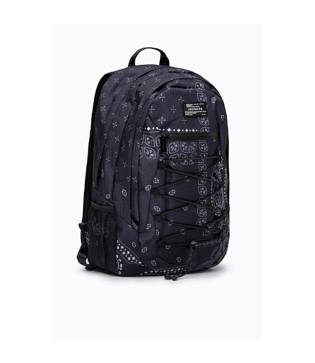 Hype Paisley Palm Military Knapsack (Black) (One Size) - UTHY7611