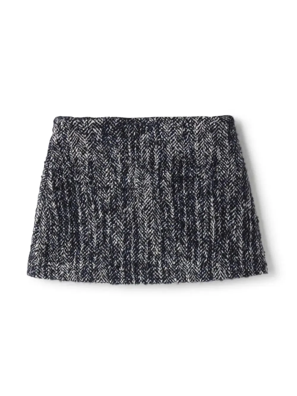 IL GUFO Blue Tweed Skirt