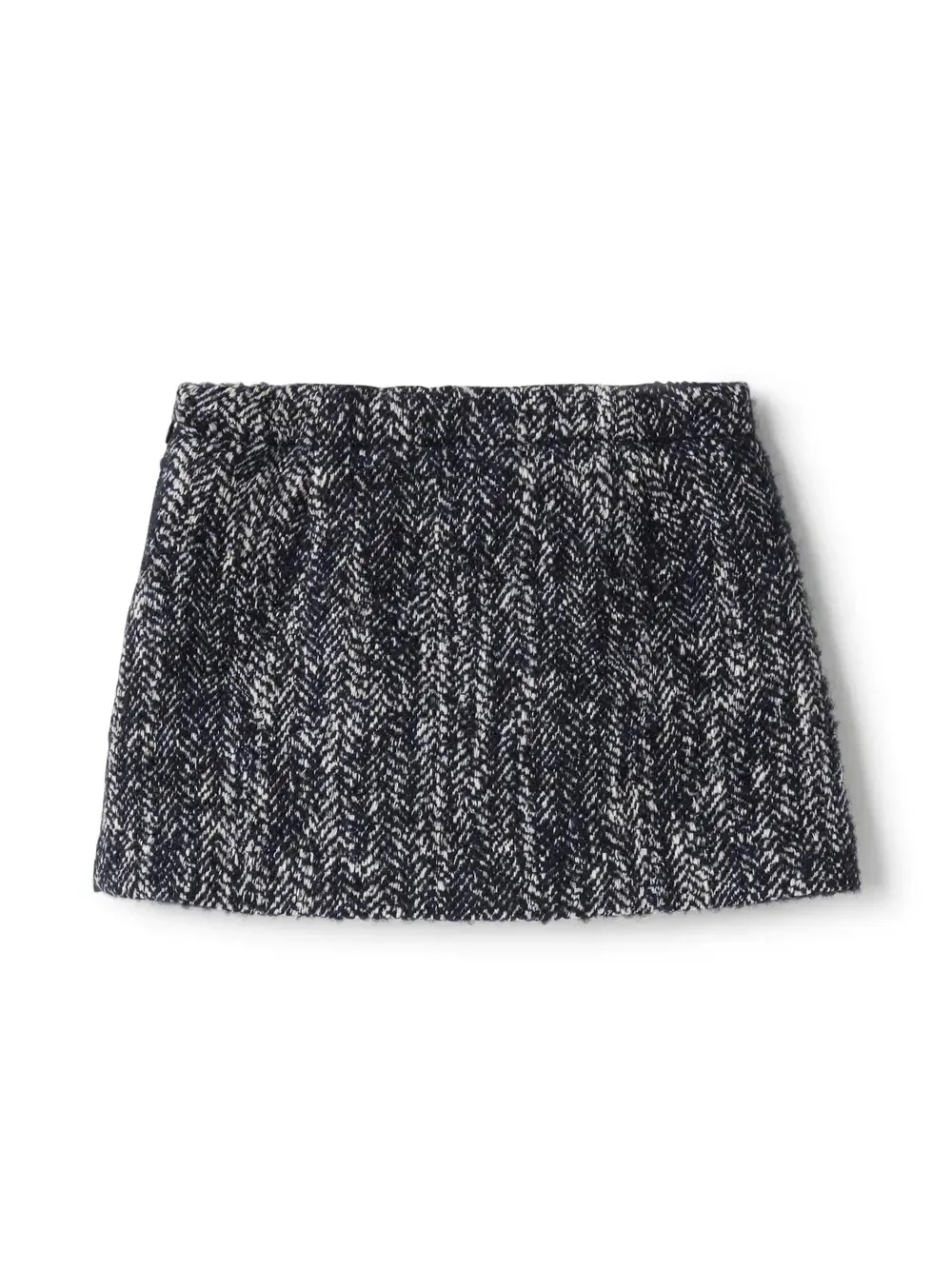 IL GUFO Blue Tweed Skirt