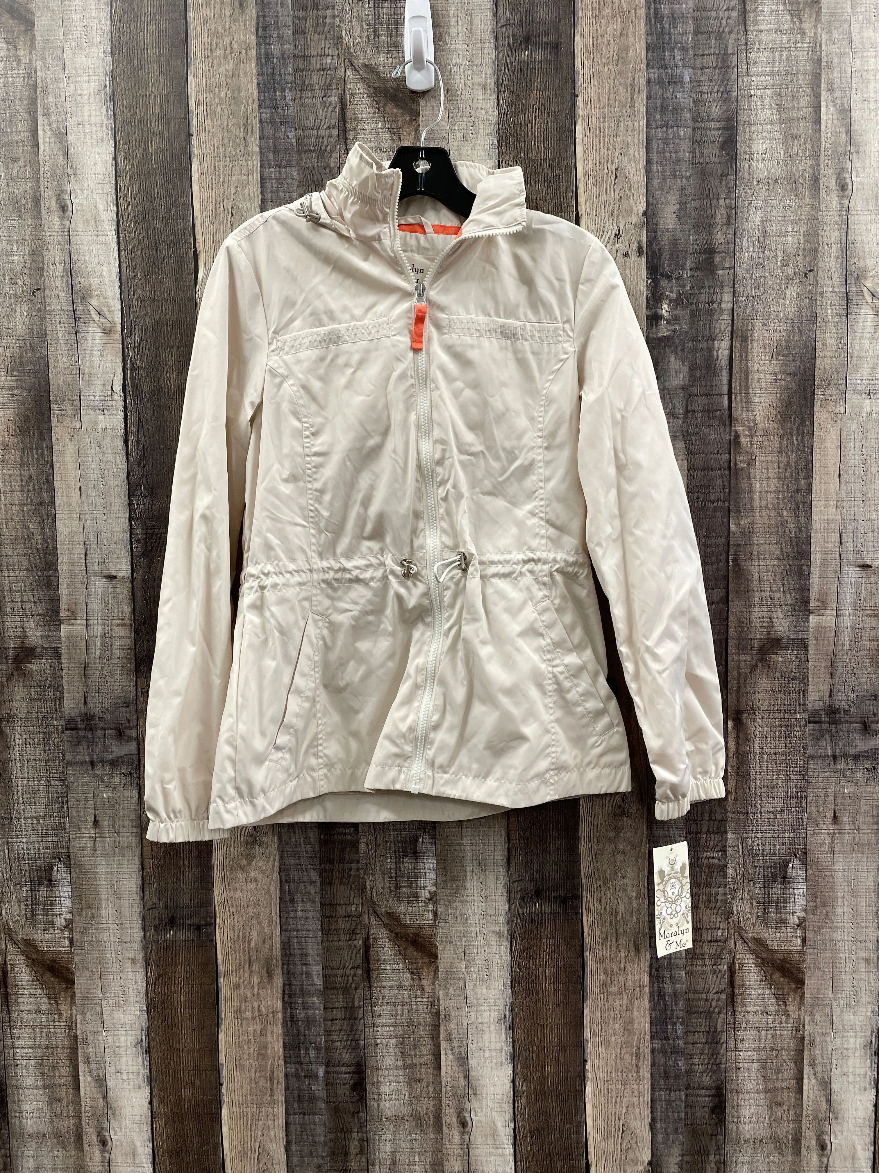 Jacket Windbreaker By Cme In Tan, Size: S