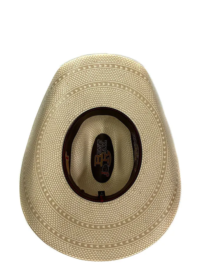 Justin JS4830HUTS HUTSON Bent Rail Straw Cowboy Hat Ivory