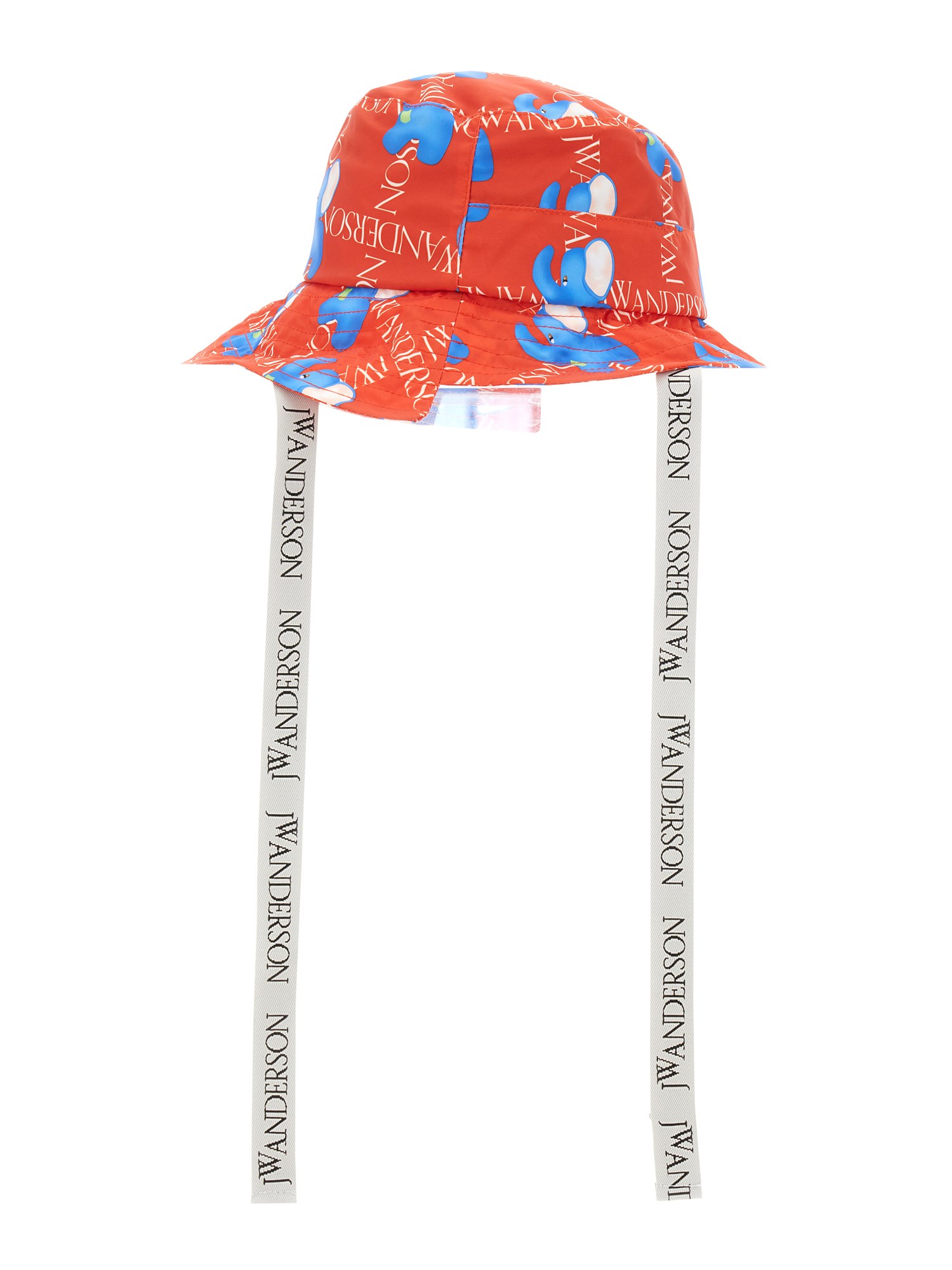 JW ANDERSON    ASYMMETRICAL FISHING HAT WITH ELEPHANT MOTIF