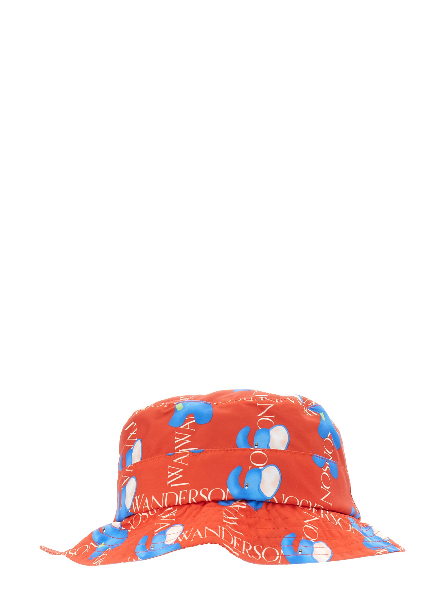 JW ANDERSON    ASYMMETRICAL FISHING HAT WITH ELEPHANT MOTIF