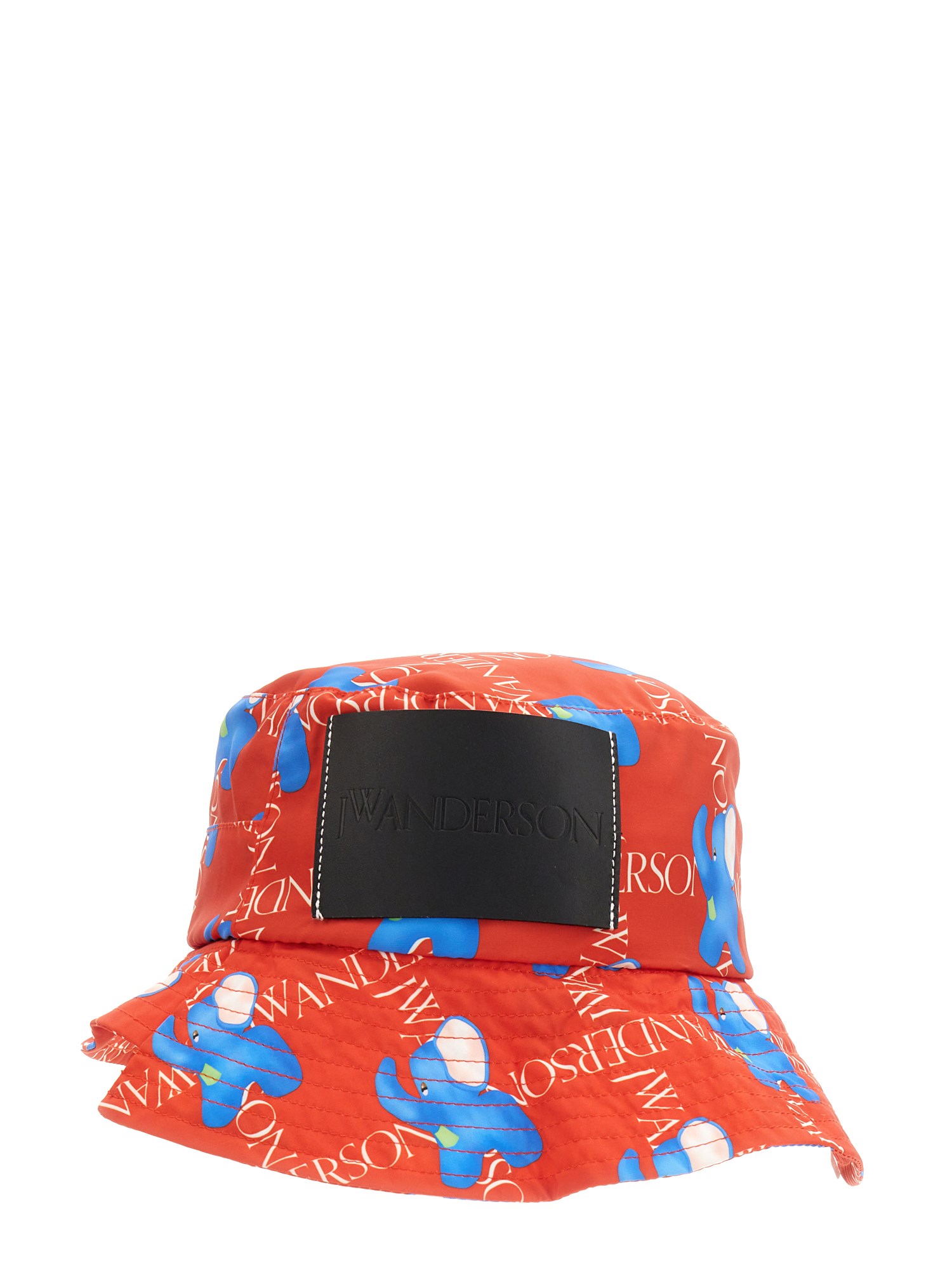 JW ANDERSON    ASYMMETRICAL FISHING HAT WITH ELEPHANT MOTIF