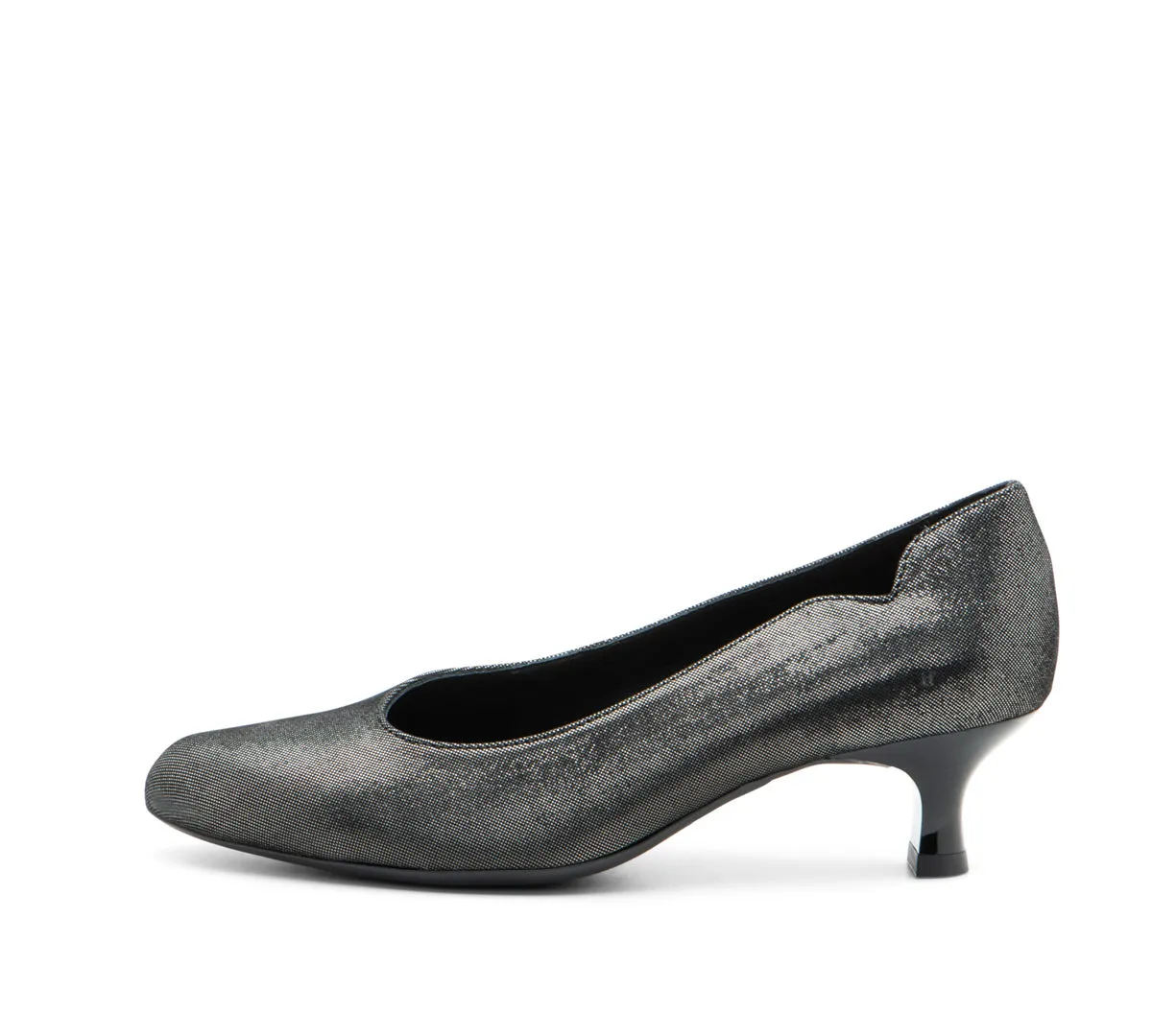 Kat Women's Kitten Heel Pump 45mm - Black 01