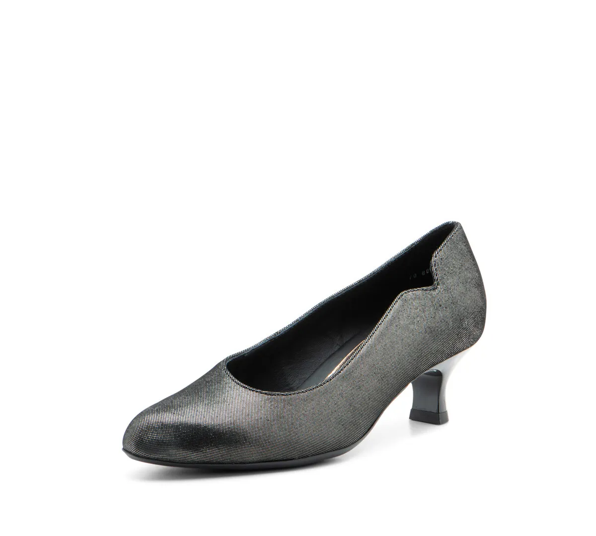 Kat Women's Kitten Heel Pump 45mm - Black 01