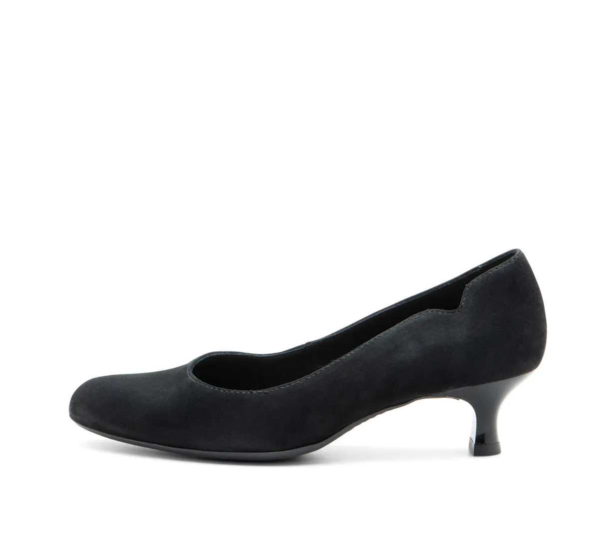 Kat Women's Kitten Heel Pump 45mm - Black 11