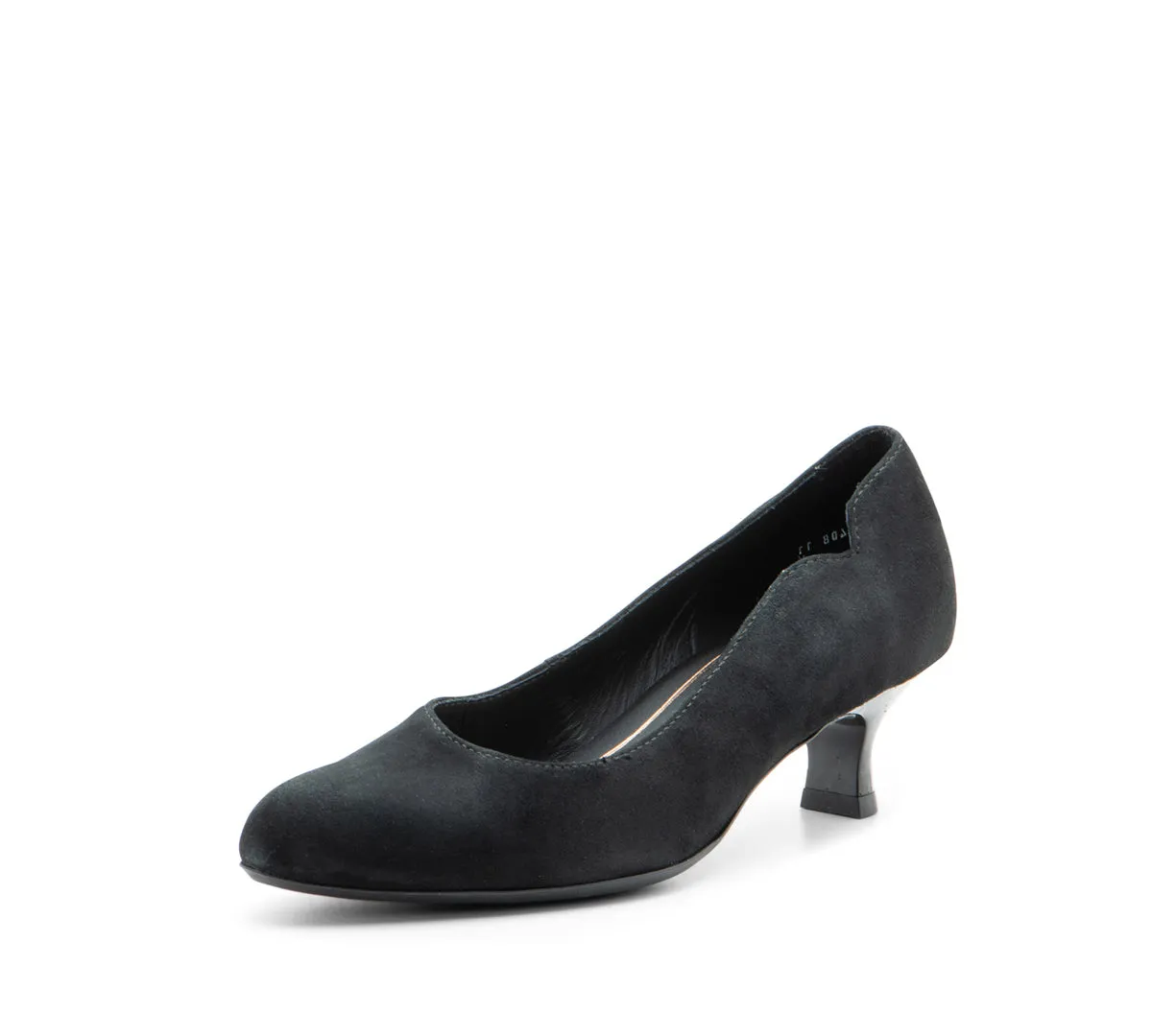 Kat Women's Kitten Heel Pump 45mm - Black 11