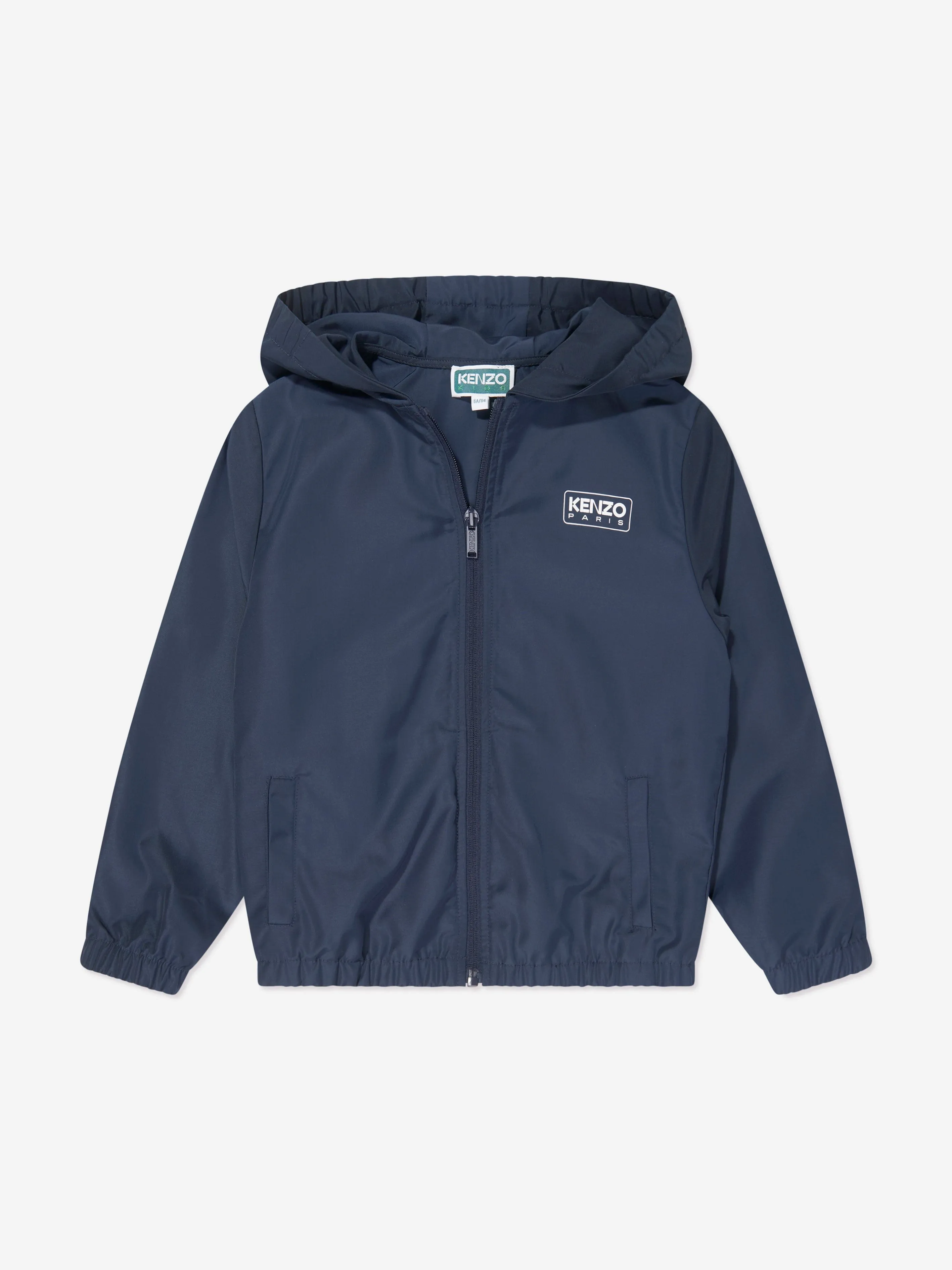 KENZO Kids Hooded Windbreaker in Navy