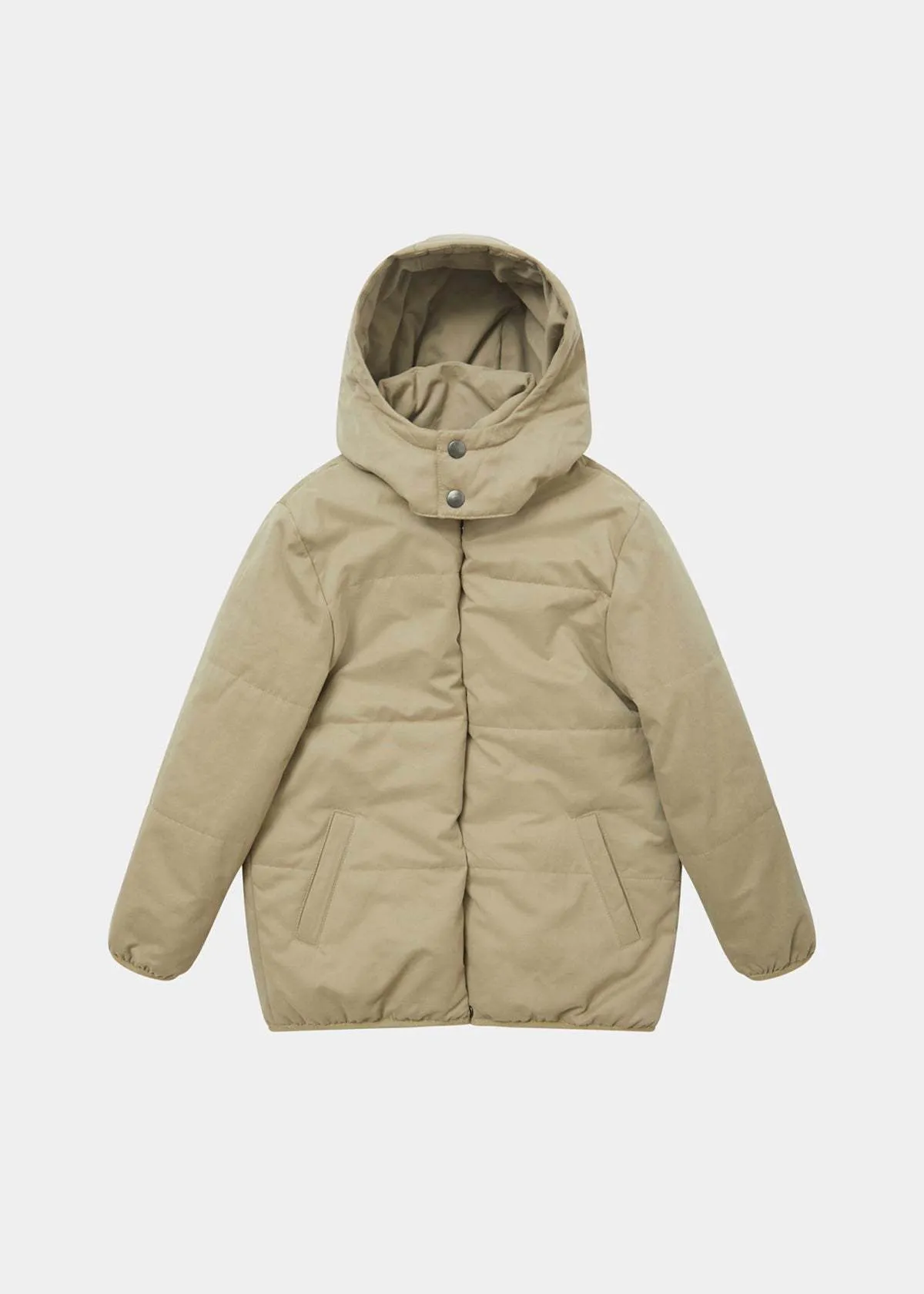 Kids Caramel Pear Puffa Jacket - Stone