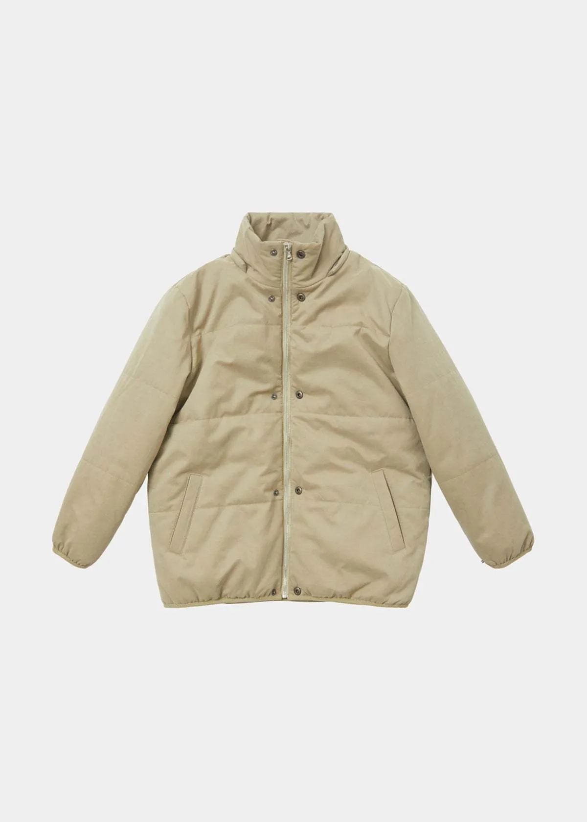 Kids Caramel Pear Puffa Jacket - Stone