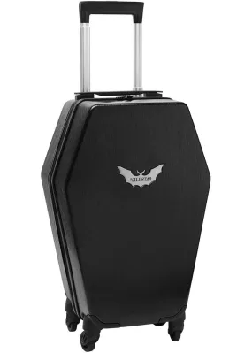 Killstar Casket Carry Case Coffin Suitcase Small Black