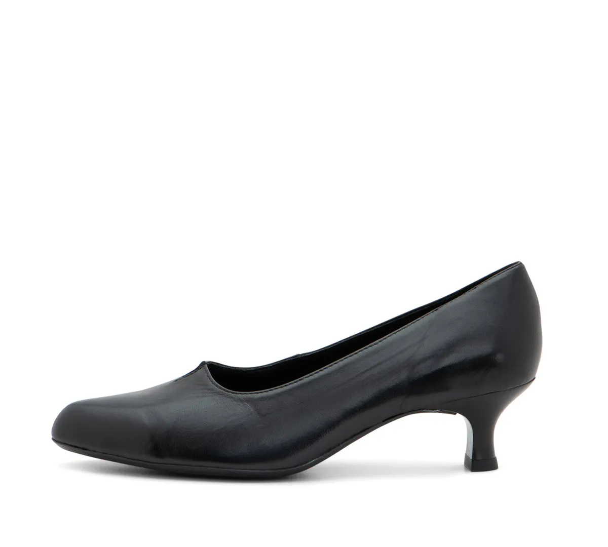 Kit Women's Kitten Heel Pump 45mm - Black 01