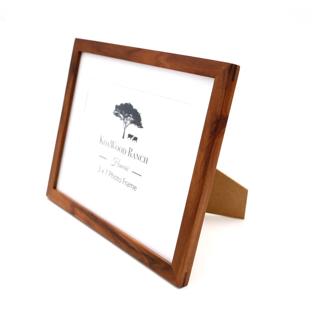 Koa Wood Narrow Border Frame for 5x7 Picture