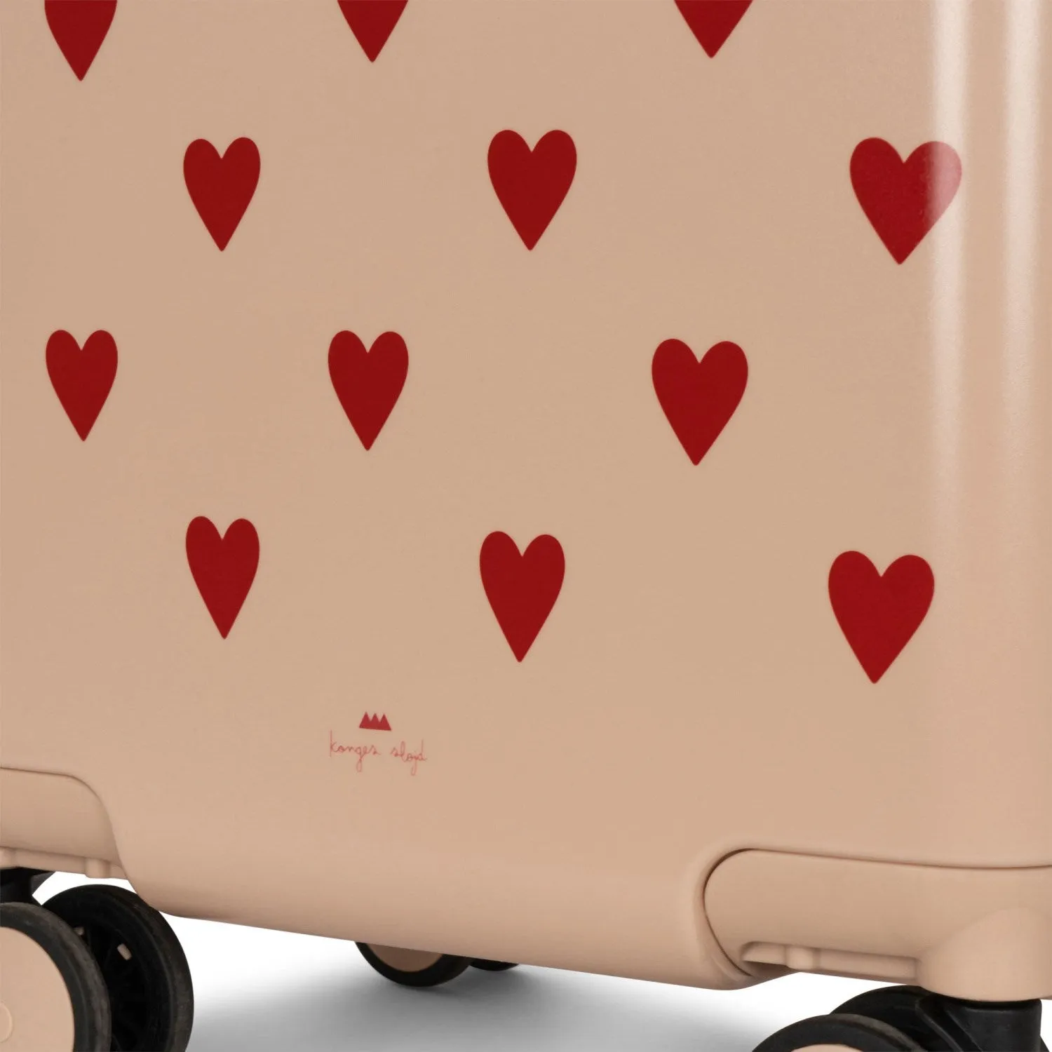 Konges Sljd Travel Suitcase Hearts