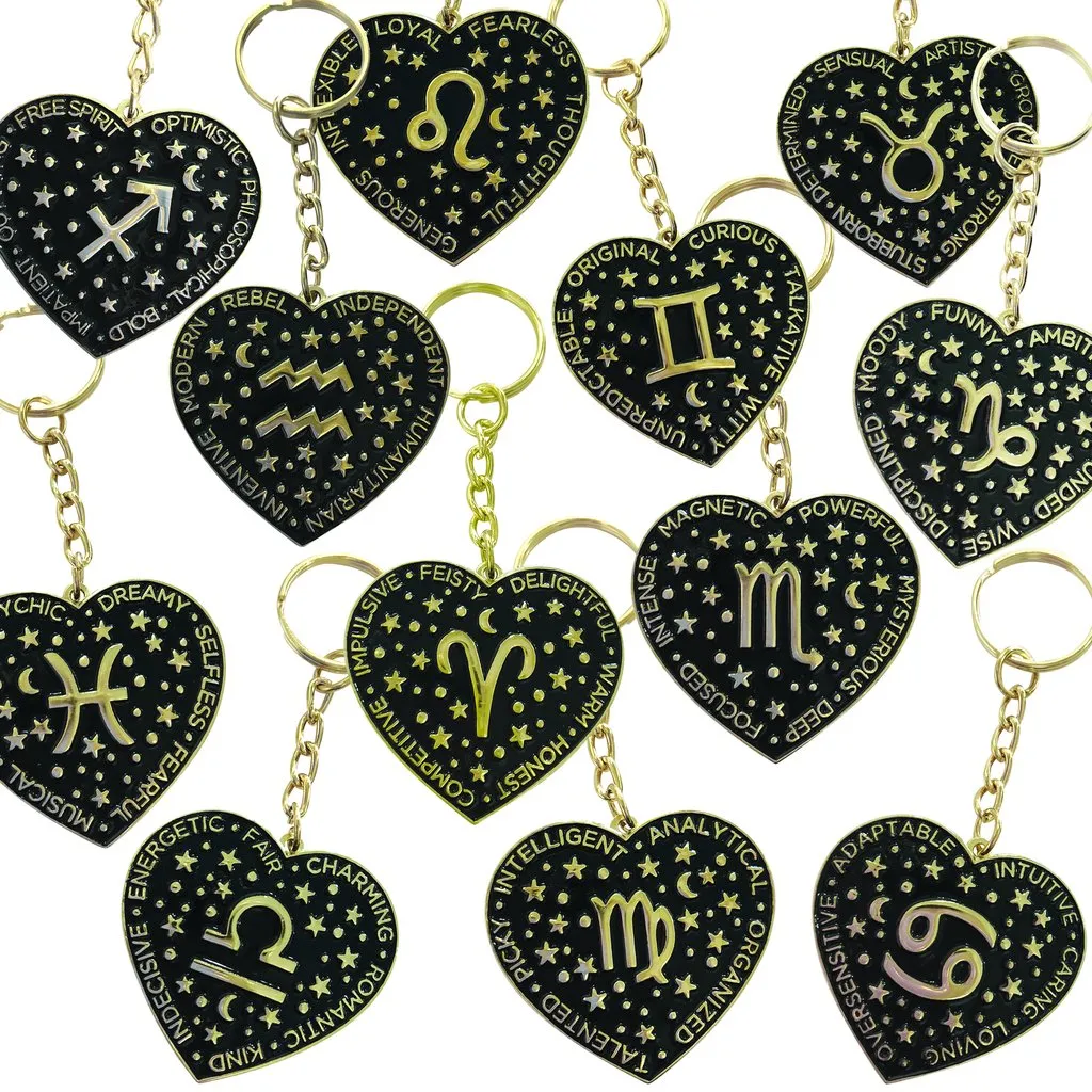 Laser Kitten Zodiac Libra Keychain