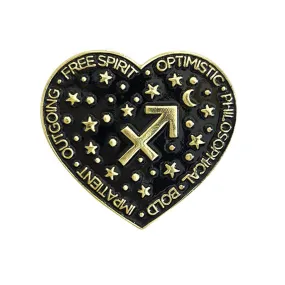 Laser Kitten Zodiac Sagittarius Pin