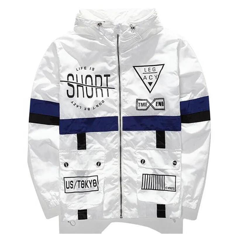 Life Is Short Windbreaker Jacket