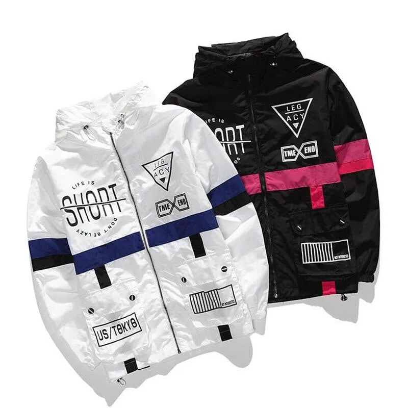 Life Is Short Windbreaker Jacket