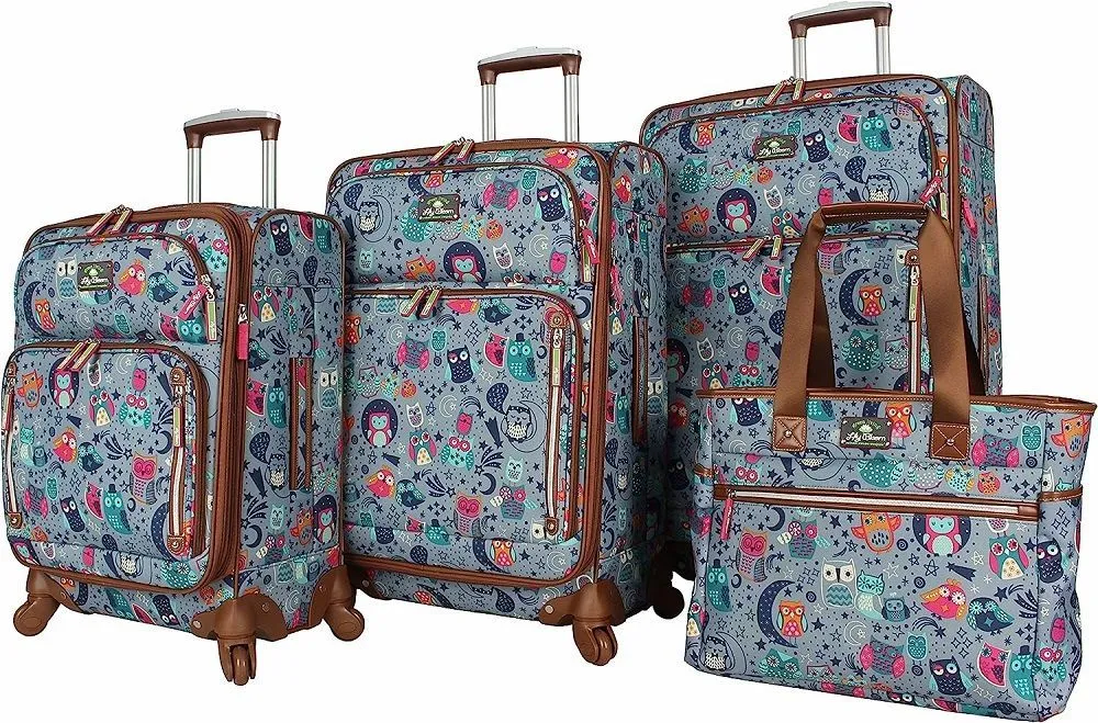 Lily Bloom Night Owl 4-Piece Luggage Set 