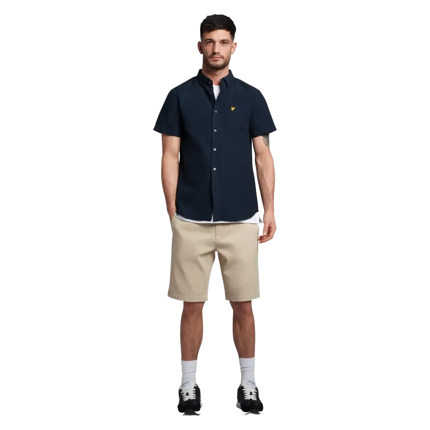 Lyle & Scott Cotton Slub Short Sleeve Shirt