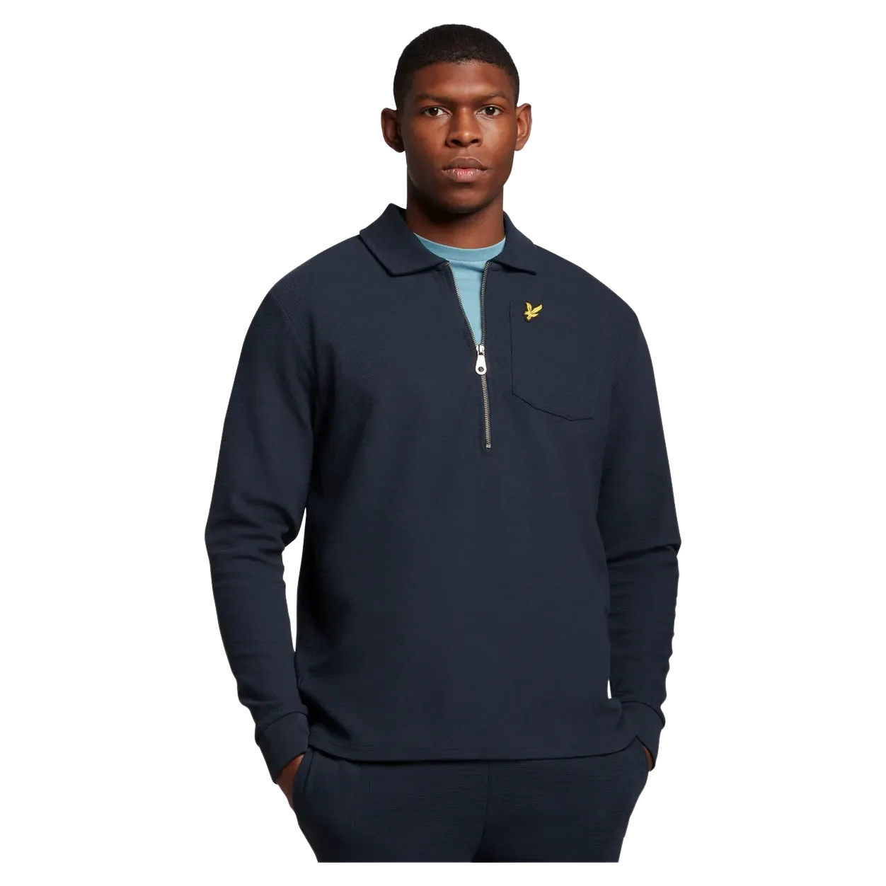 Lyle & Scott Crest Textured Quarter Zip