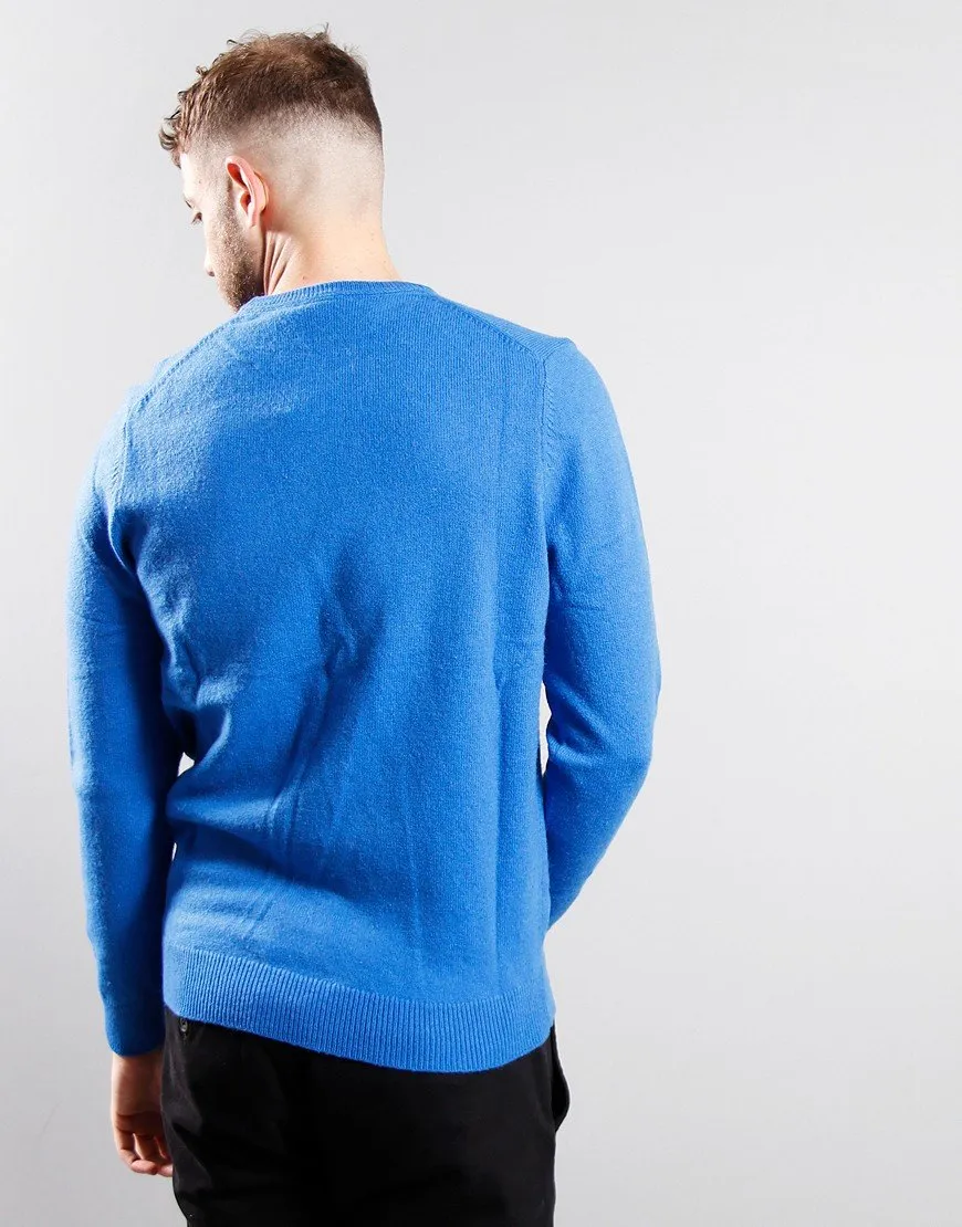 Lyle & Scott Crew Neck Lambswool Blend Jumper in Blue