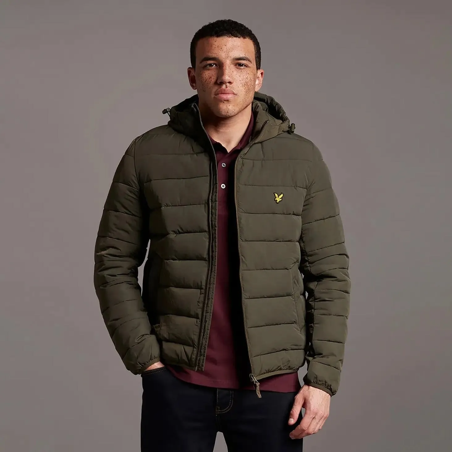 Lyle & Scott Lightweight Puffa Jacket Olive